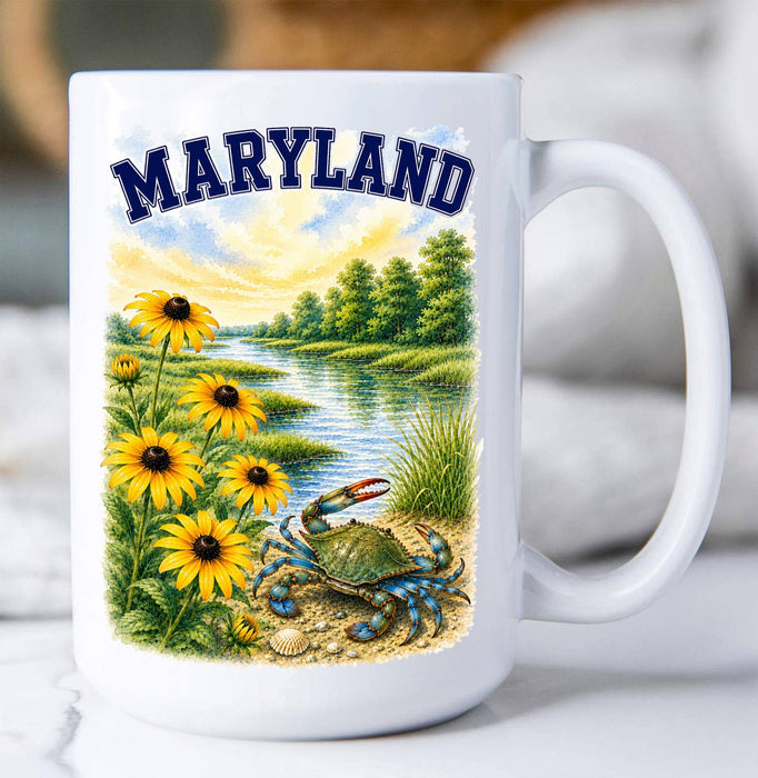 Maryland State Bird and Animal Coffee Mug