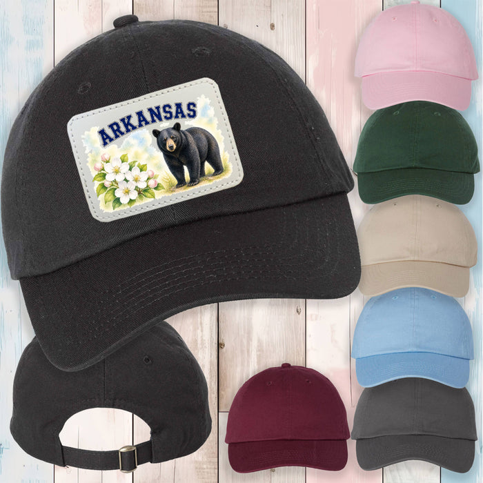 Arkansas State Bird and Animal Baseball Hat