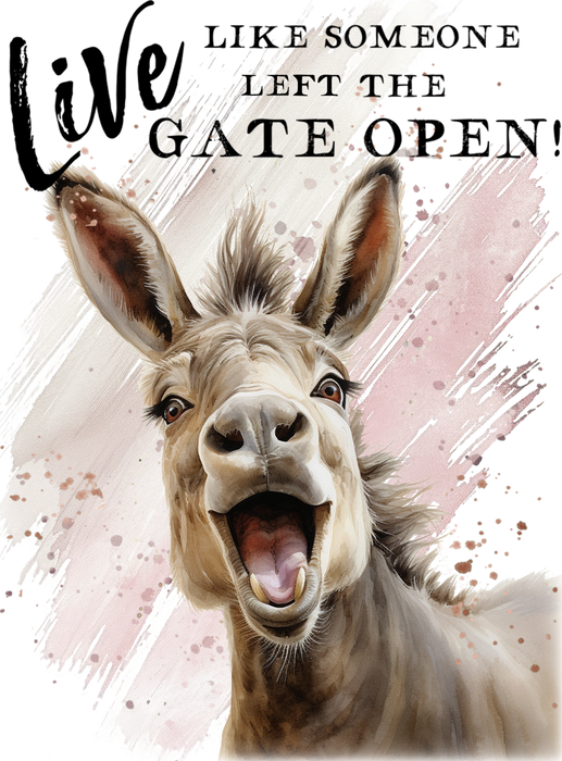 Life Like Left Gate Open Donkey