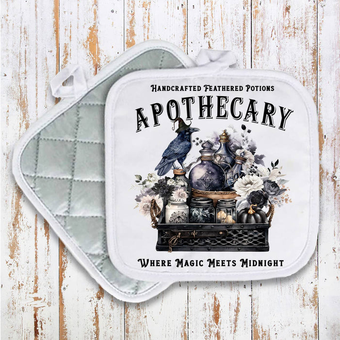 Halloween Apothecary Potions Pot Holder Oven Mitt