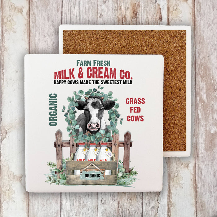 Farm Fresh Milk & Cream Co.  Stone Coaster