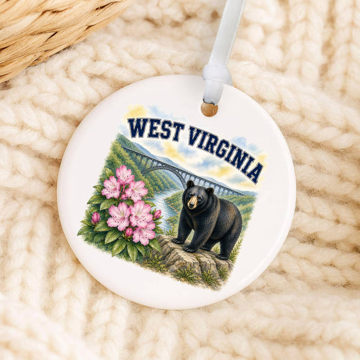 West Virginia State Bird and Animal Ornament