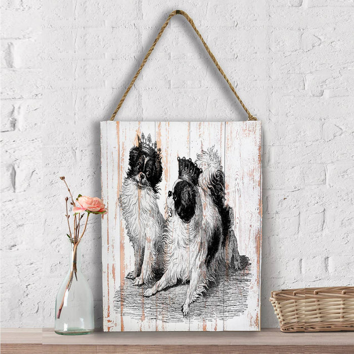 Japanese Chin Dogs Crown, Wall Decor