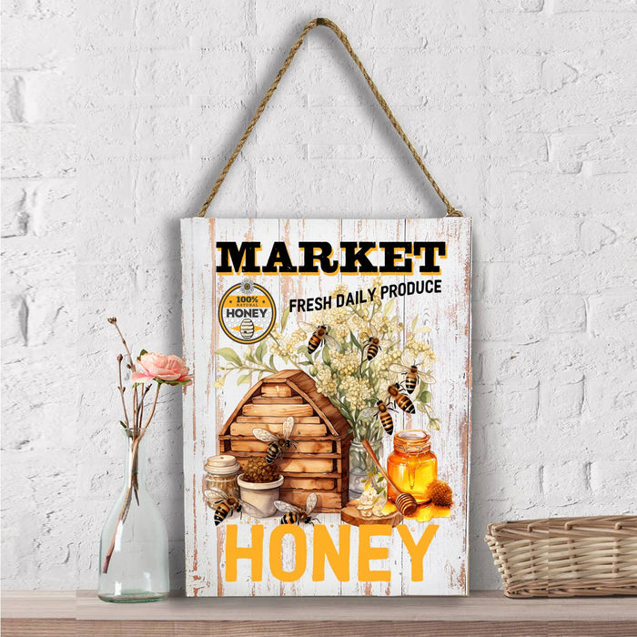 Honey Bees Country Market Wall Decor