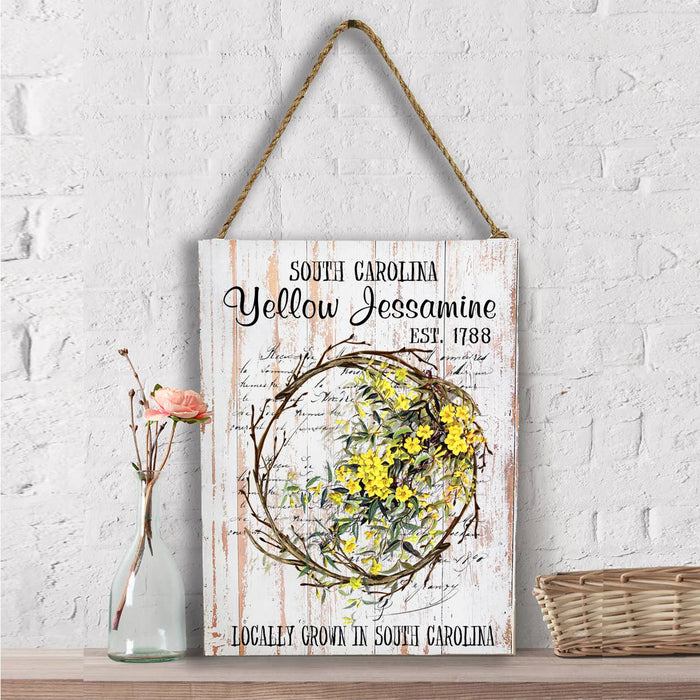 South Carolina State Flower Jessamine Wall Decor