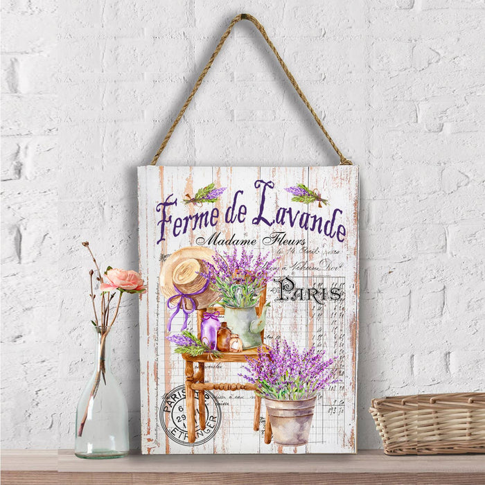 French Garden Lavender  Wall Decor