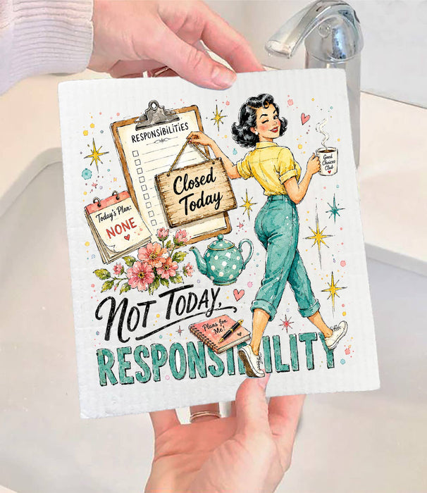 Housewives Not today Responsibility Swedish Dishcloth
