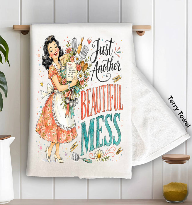 Housewives Beautiful Mess Kitchen Terry Towel