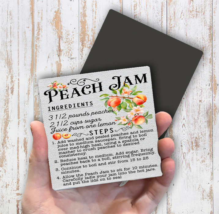 Fresh Peach Jam Recipe  Magnet Fridge