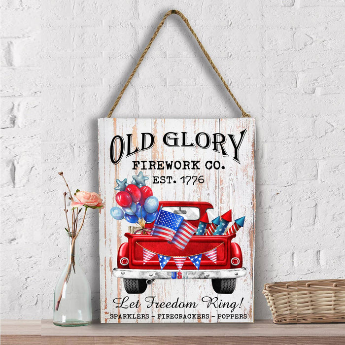 Old Glory Fireworks Co Patriotic Wall Decor