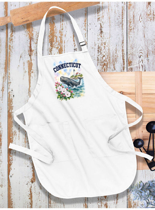 Connecticut State Bird and Animal Apron