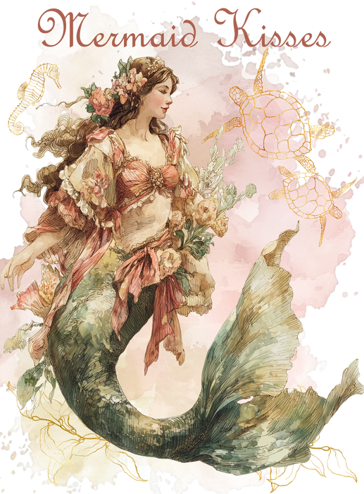 Vintage French Mermaid Kisses