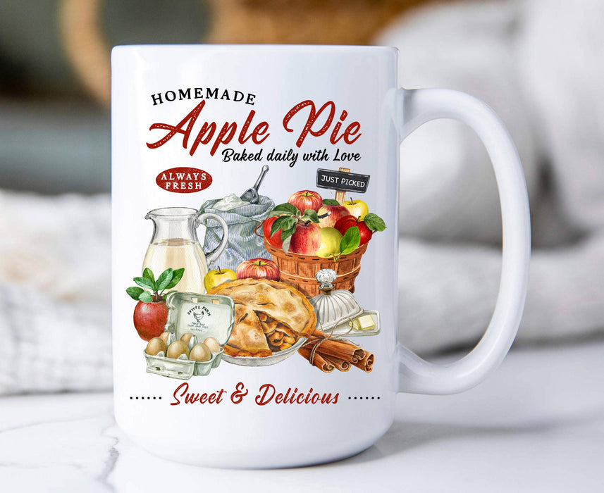 Country Homemade Apple Pie 15 oz Coffee Mug