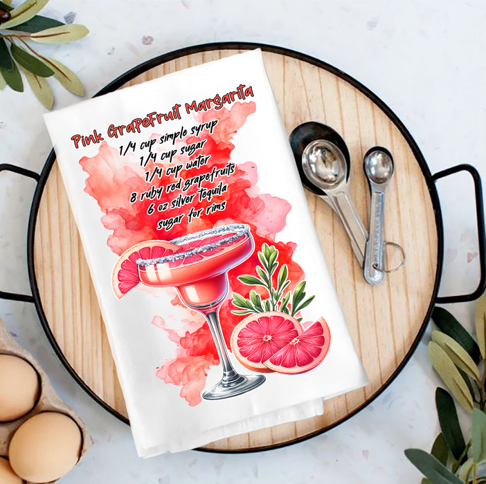 Summer Cocktail Grapefruit Margarita Tea Towel