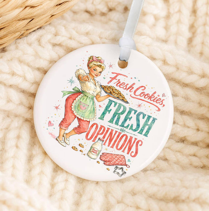 Funny Fresh Cookies Fresh Opinions Ornament