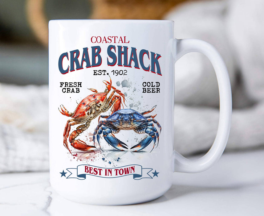 Coastal Beach Crab Shack Coffee Mug