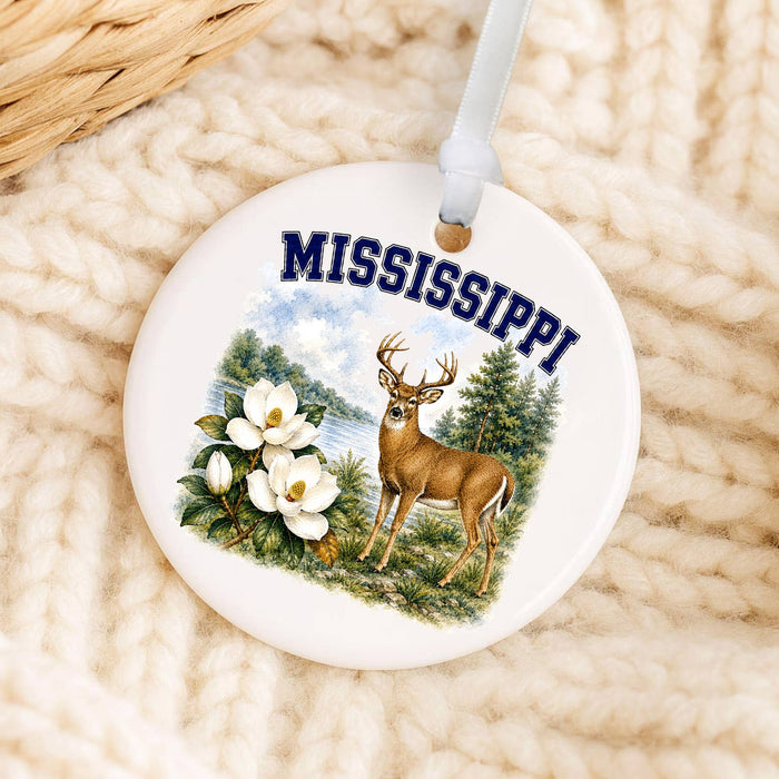 Mississippi State Bird and Animal Ornament
