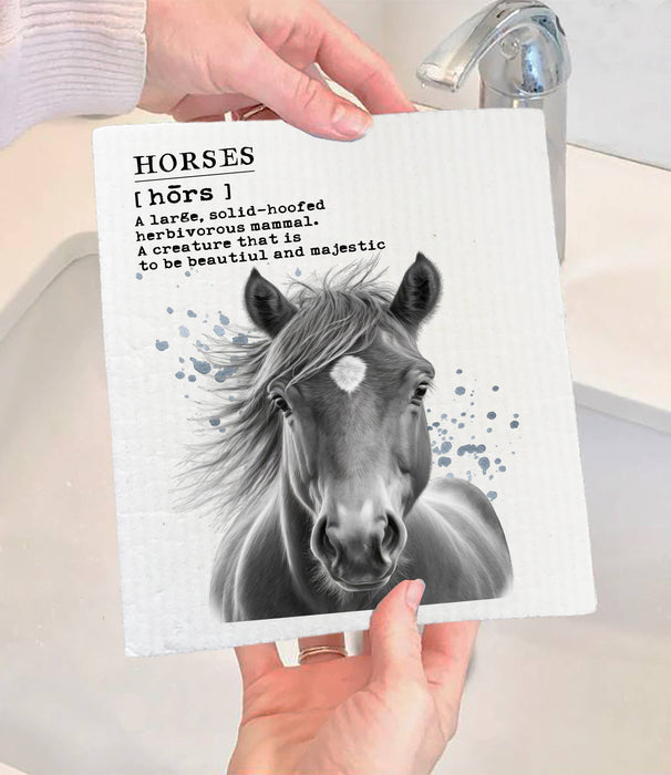 Definition of  Horse SWEDISH DISH CLOTH
