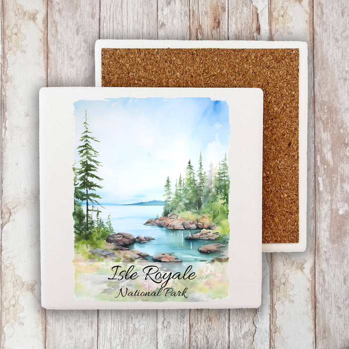 Isle Royale National Park Michigan  Stone Coaster