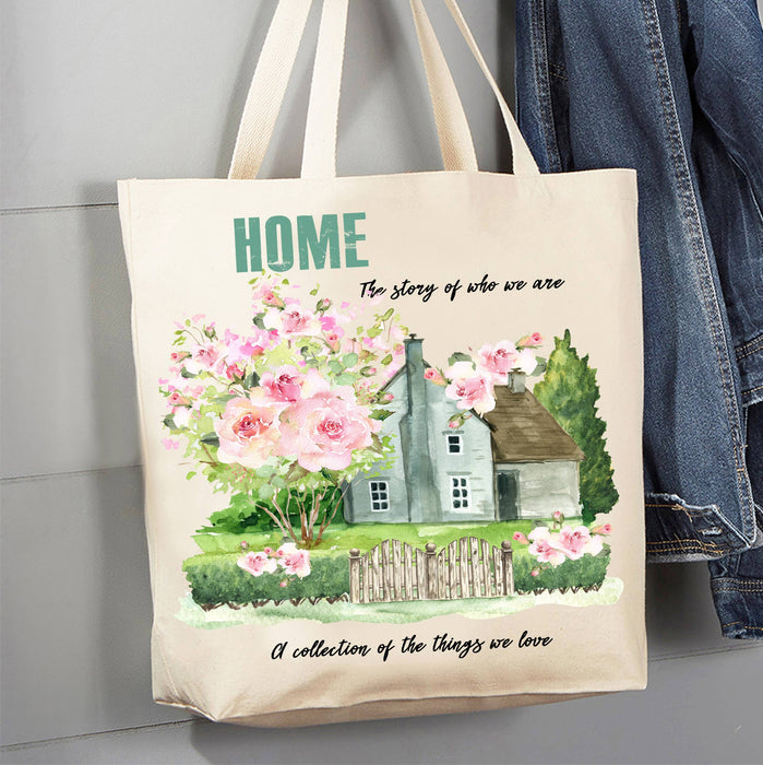 Modern Farmhouse Home Our Story Canvas Tote Bag