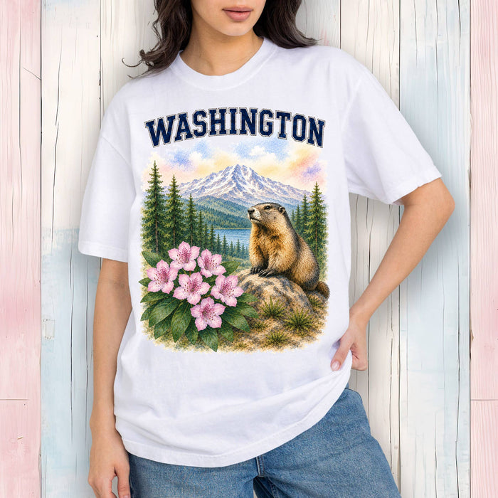 Washington State Bird and Animal T-Shirt