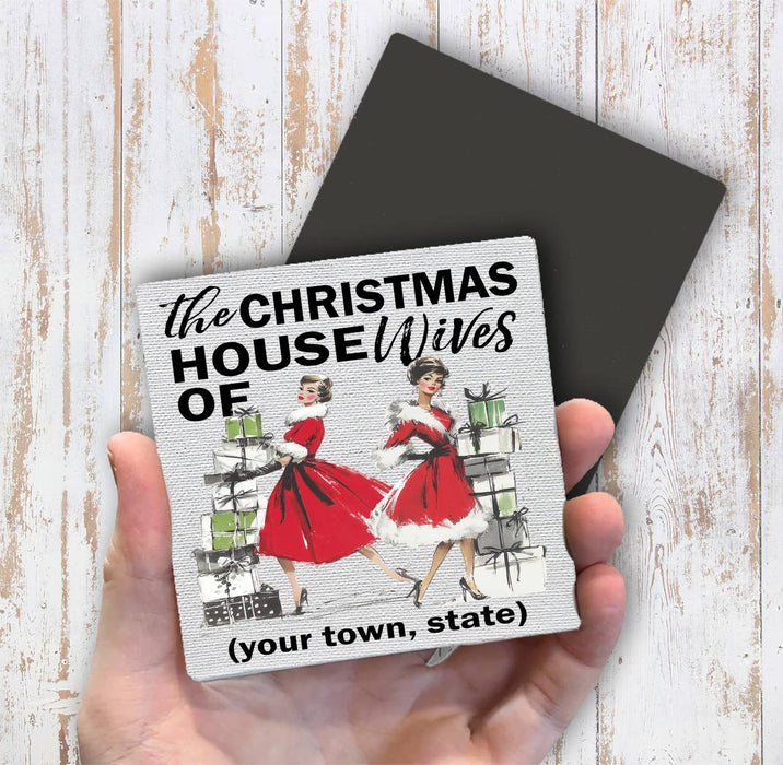 Retro Ladies Christmas Housewives Magnet Fridge