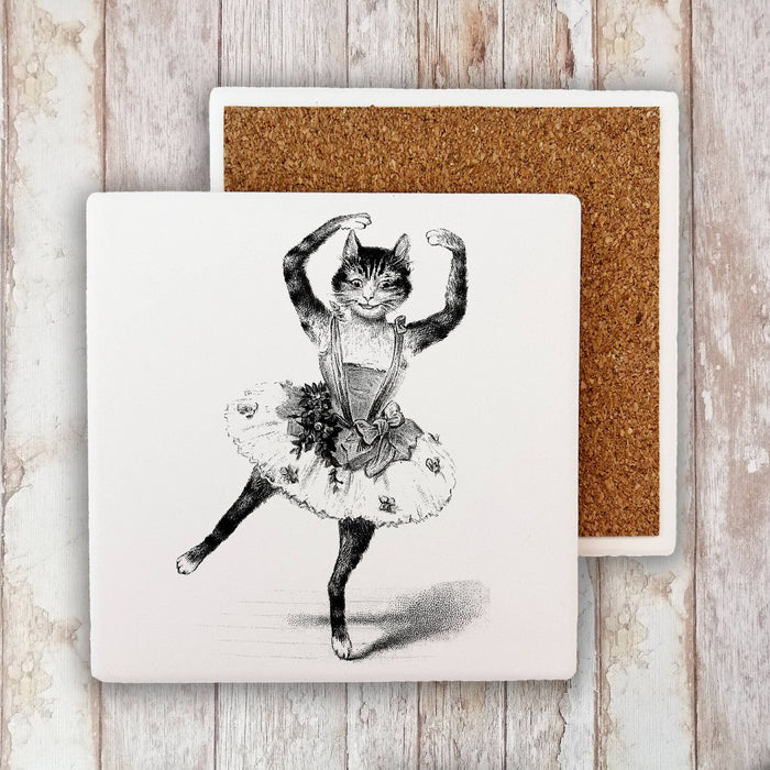 Cat Ballerina, Stone Coaster
