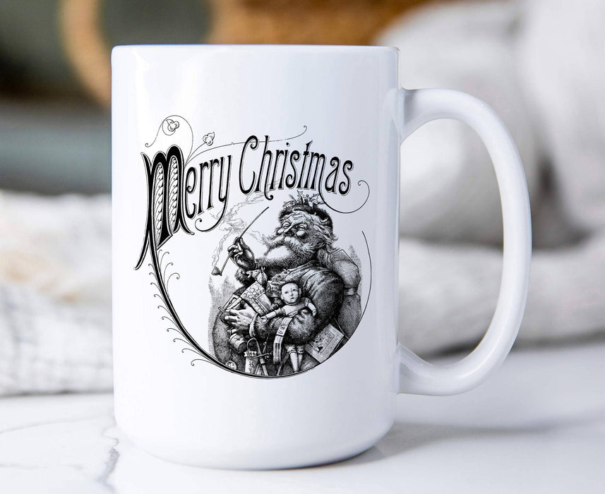 Merry Christmas Santa Baby Antique, Coffee Mugs