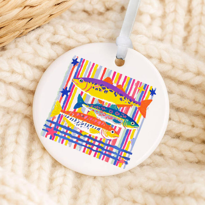 Coastal Colorful Fish Ornament