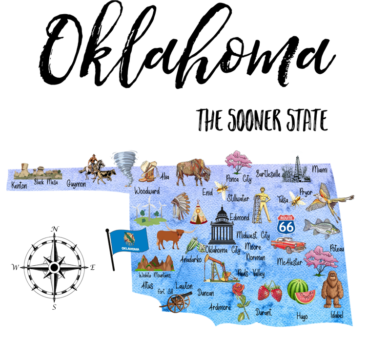 Oklahoma State Map