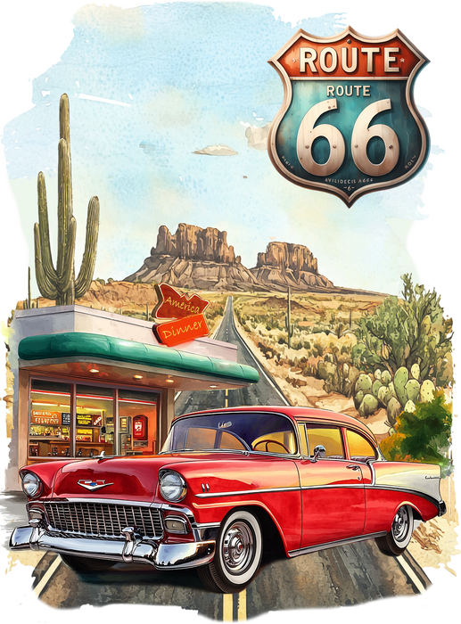 Route 66 Vintage Car Diner