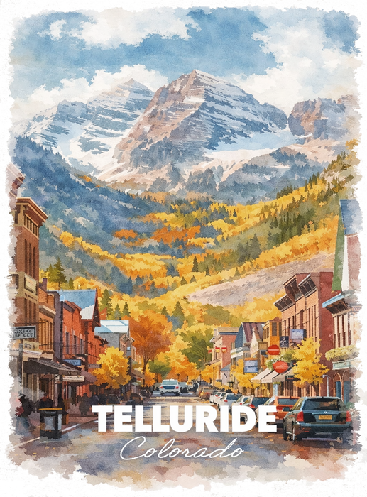 Colorado Telluride Mountain Scene