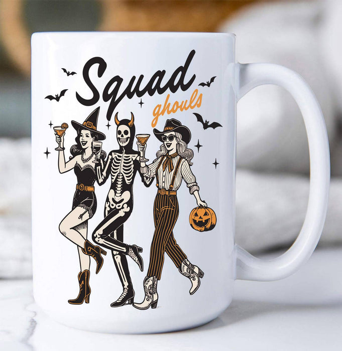 Halloween Retro Squad Ghouls Coffee Mug