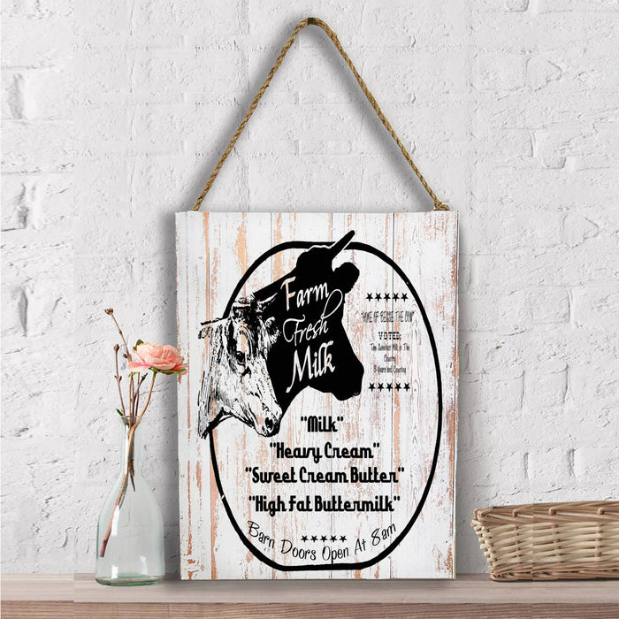 Country Farm, Farm Fresh Milk, Wall Decor