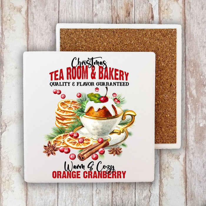Christmas Tea Room & Bakery Stone Coaster