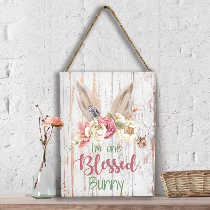 Easter One Blessed Bunny  Wall Decor