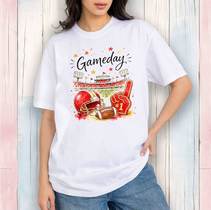 Gameday Football Gold & Red T-Shirt