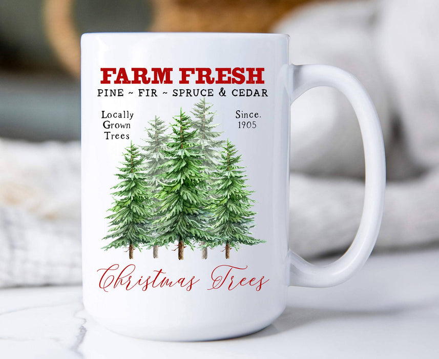 Christmas Trees Farm Fresh Coffee Mug