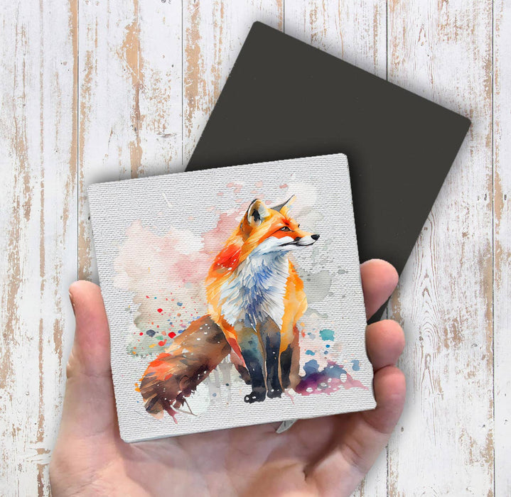 Fox Animal Watercolor Magnet Fridge