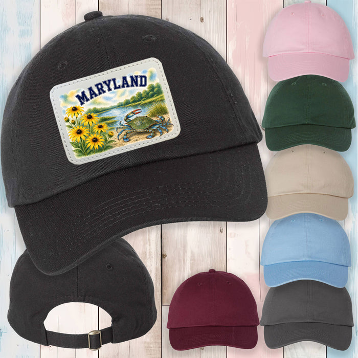 Maryland State Bird and Animal Baseball Hat