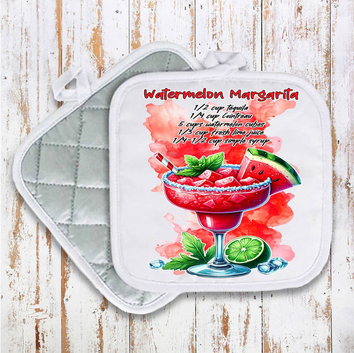 Summer Cocktail Watermelon Margarita Pot Holder Oven Mitt