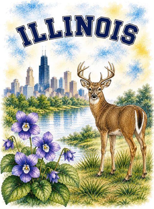 Illinois State Bird and Animal