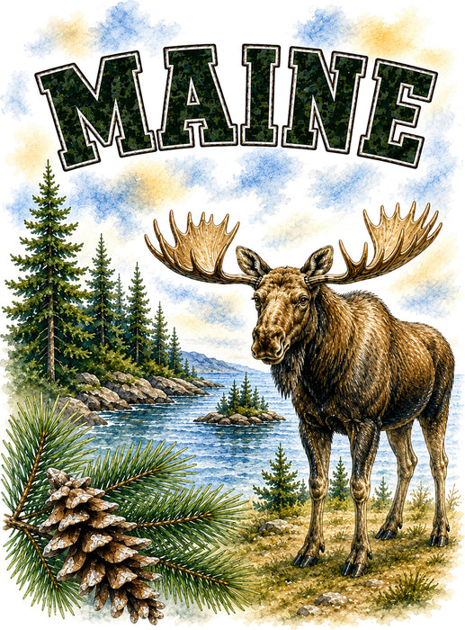 Maine State Bird and Animal