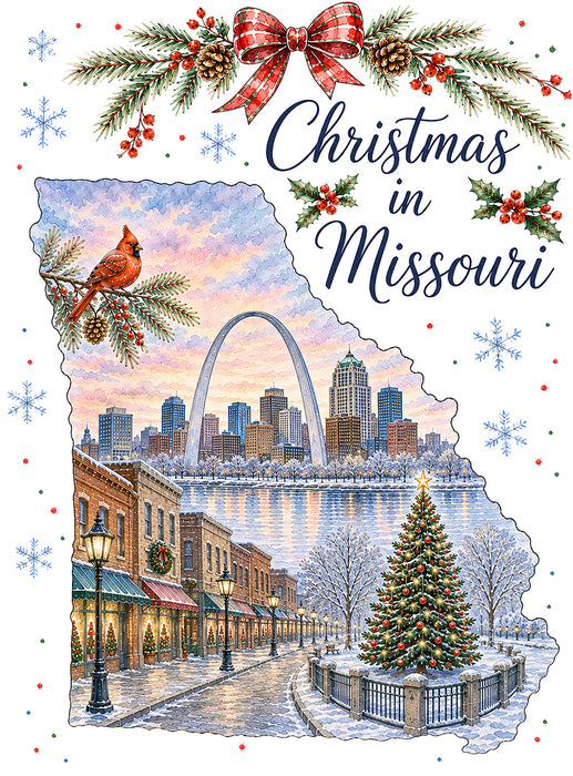 Christmas in Missouri State Map