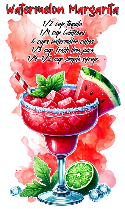 Summer Cocktail Watermelon Margarita