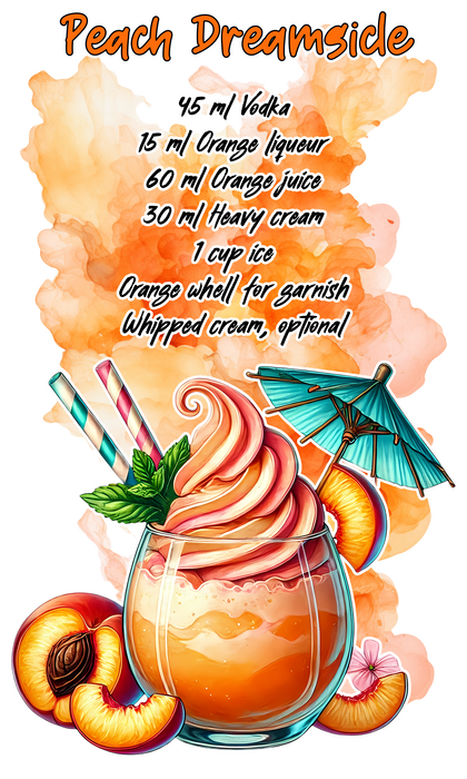 Summer Cocktail Peach Dreamsicle