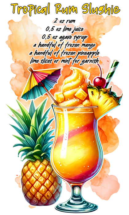 Summer Cocktail Tropical Rum Slushie