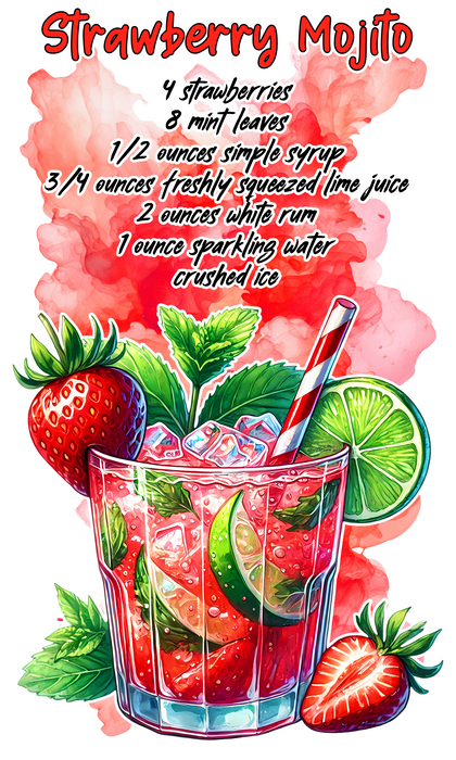 Summer Cocktail Strawberry Mojito