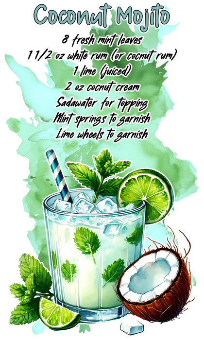 Summer Cocktail Coconut Mojito