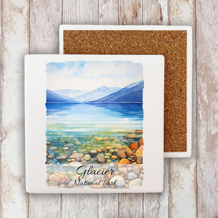 Glacier National Park Montana Stone Coaster